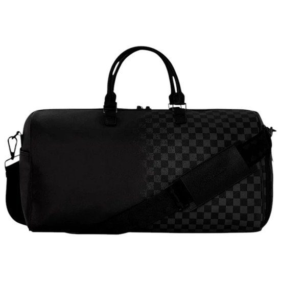 Sprayground Τσάντα ταξιδίου Spray Spritz Grey Check Black Duffle